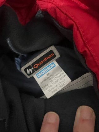Mono de esquí Quechua Rojo/Gris 8 años