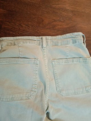 Pantalones Mango teen verde militar rectos