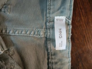 Pantalones Mango teen verde militar rectos