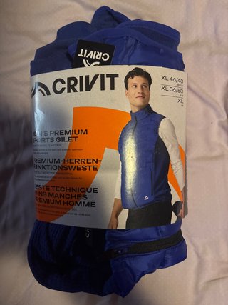 Chaleco Crivit XL Hombre Azul