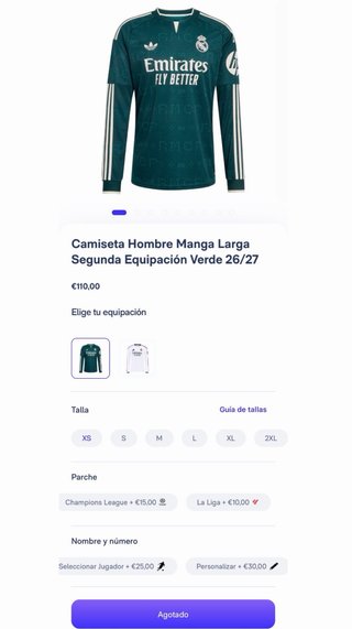 Camiseta Real Madrid