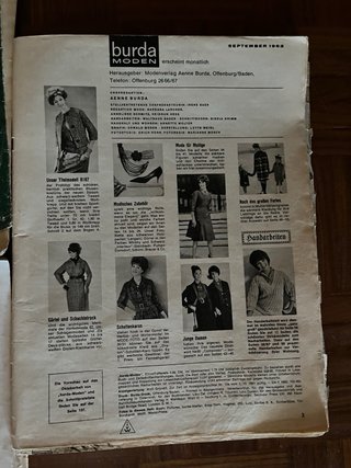 Lote 8 revistas Burda Moden de 1967