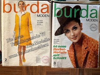Lote 8 revistas Burda Moden de 1967