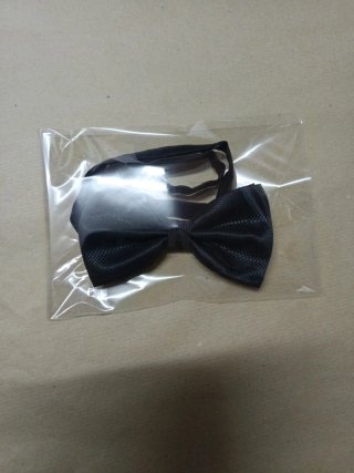 Pajarita ajustable caballero negra