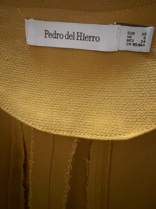 Vestido Pedro del Hierro amarillo mostaza