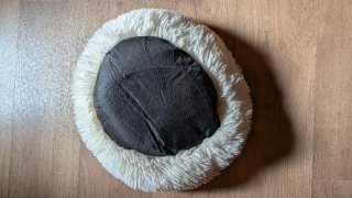 Cama redonda mullida para mascotas