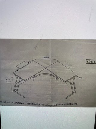 Mesa Gaming Esquinera para Monitor