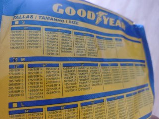 Cadenas de nieve textiles Goodyear
