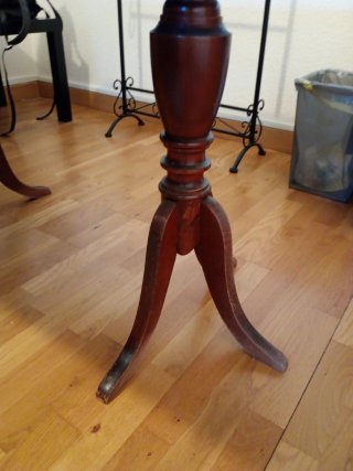 Mesa de comedor extensible de madera