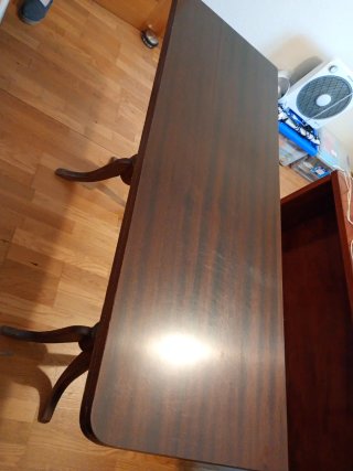 Mesa de comedor extensible de madera