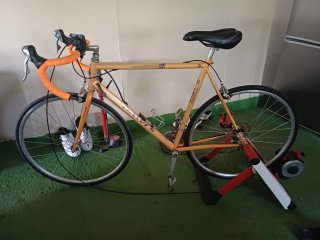 Bicicleta de carretera y rodillo Elite Novo Force