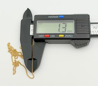 Cadena barbada oro 18k 2.54 gr