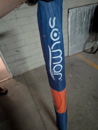 Parasol familiar naranja 220cm
