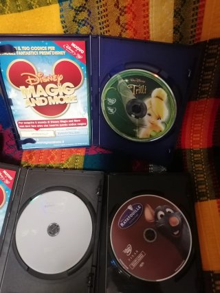 3 DVD Disney: Trilli, Ratatouille, Principessa Ran