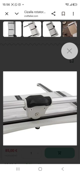 Cizalla rotatoria para papel y carton NUEVA