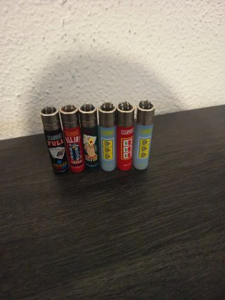 Colección 6 Mini Clippers Temática Poker