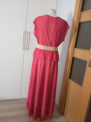 Conjunto fucsia largo calado talla XL