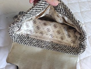 Bolso Guess tweed vintage raro