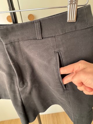 Pantalón corto vestir negro