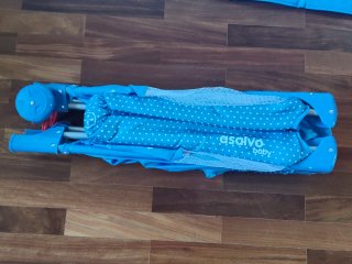 Cuna de viaje Asalvo Baby azul