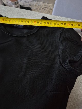 Vestito Zara Woman nero con volant