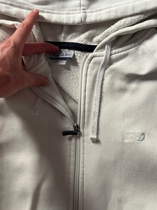 Sudadera Reebok Blanca Cremallera