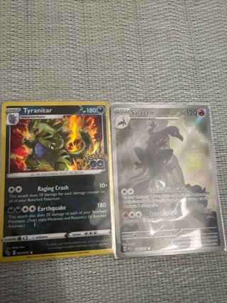 Lote Cartas Pokémon: Dragonite, Tyranitar, Salazzl