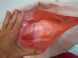 Bolsa carro bebé/cambiador  niña rosa estrellas