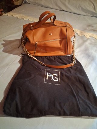 Bolso Purificación García Marrón Dorado