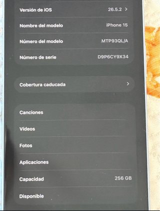 iPhone 15 256GB Azul