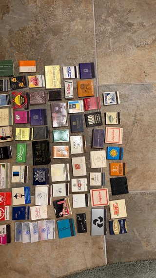Collezione di scatole di fiammiferi antichi. 1950-1970