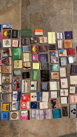 Collezione di scatole di fiammiferi antichi. 1950-1970