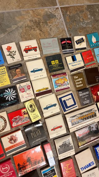 Collezione di scatole di fiammiferi antichi. 1950-1970