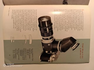 Catálogo Leica Objetivos Años 50