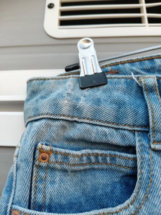Pantalón vaquero mujer con volantes