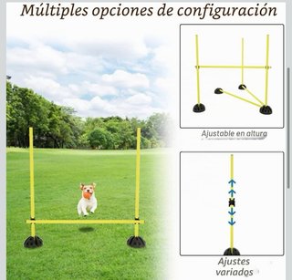 Barras Obstáculos/Salto Mascotas/Fútbol
