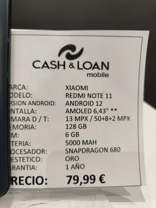 Xiaomi Redmi Note 11 128GB Azul Oscuro