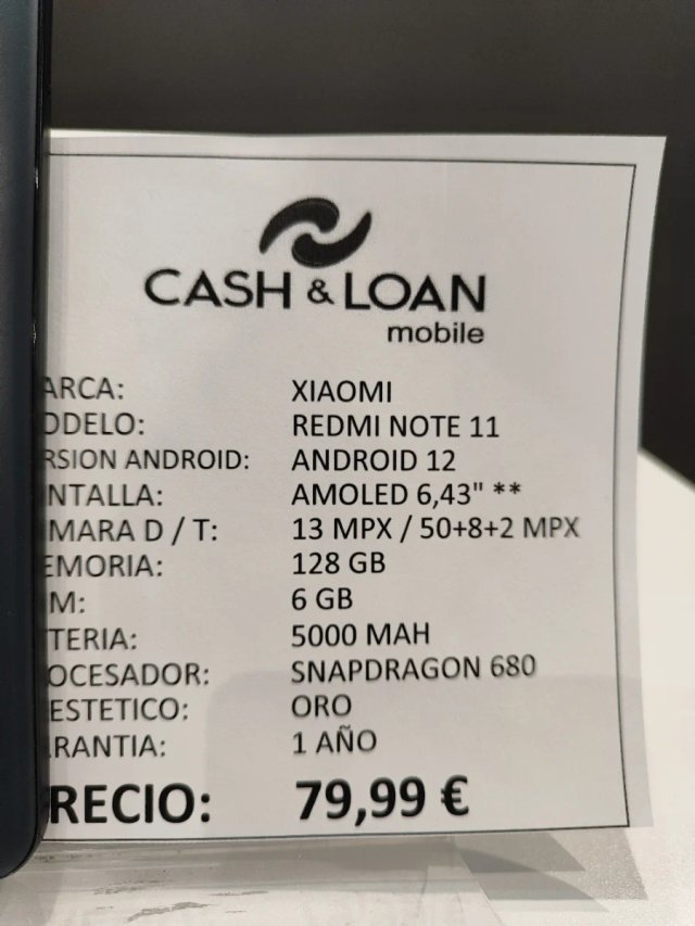 Xiaomi Redmi Note 11 128GB Azul Oscuro