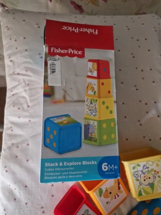 Bloques apila y descubre Fisher-Price como nuevo