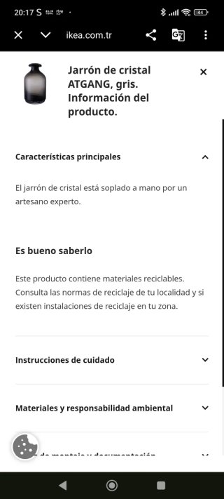 2 Jarrones Ikea Cristal Negro/Transparente 26 y 18
