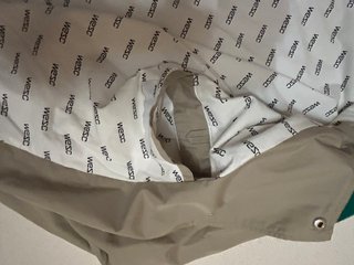 Chaqueta Wesc Beige y Verde