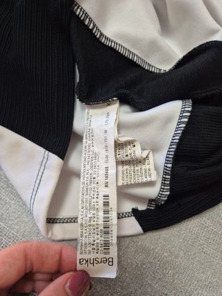 Vestito corto Bershka bicolore bianco e nero
