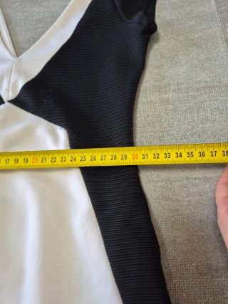 Vestito corto Bershka bicolore bianco e nero