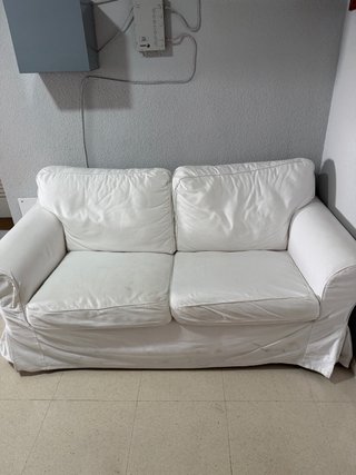 Sofá 2 plazas Ikea blanco