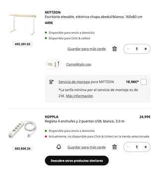 Escritorio Elevable Eléctrico Ikea MITTZON
