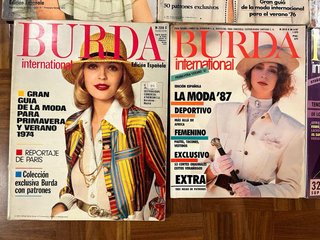 Lote 12 revistas Burda International