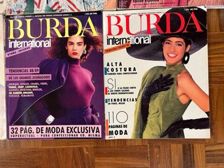 Lote 12 revistas Burda International