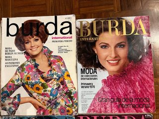 Lote 12 revistas Burda International