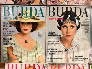 Lote 12 revistas Burda International