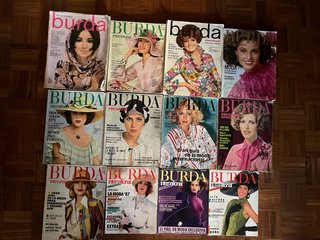 Lote 12 revistas Burda International